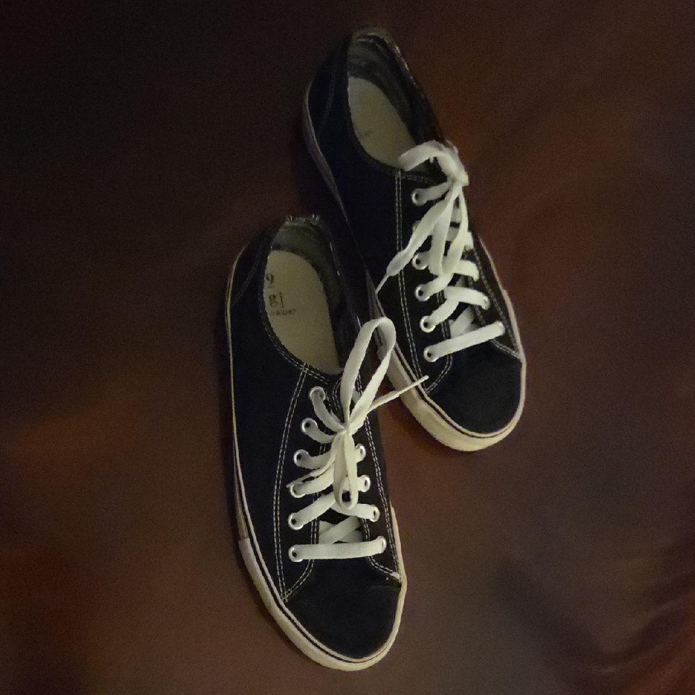 George Black and White Sneakers
